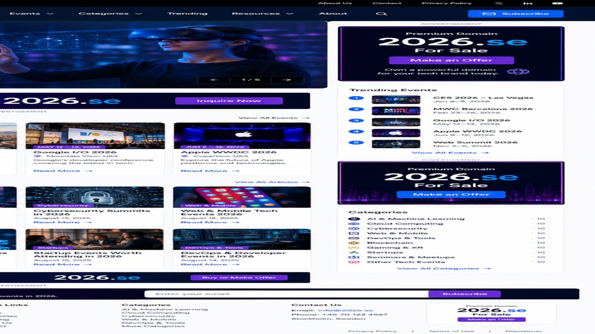 AI-generated technology event illustration for Space Technology Events in 2026