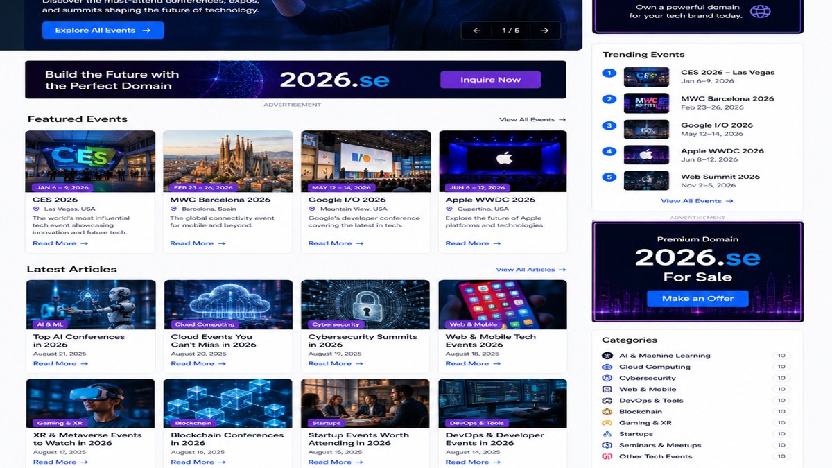 AI-generated technology event illustration for BioTech Technology Events in 2026