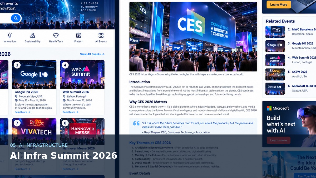 AI Infra Summit 2026 AI-generated editorial artwork
