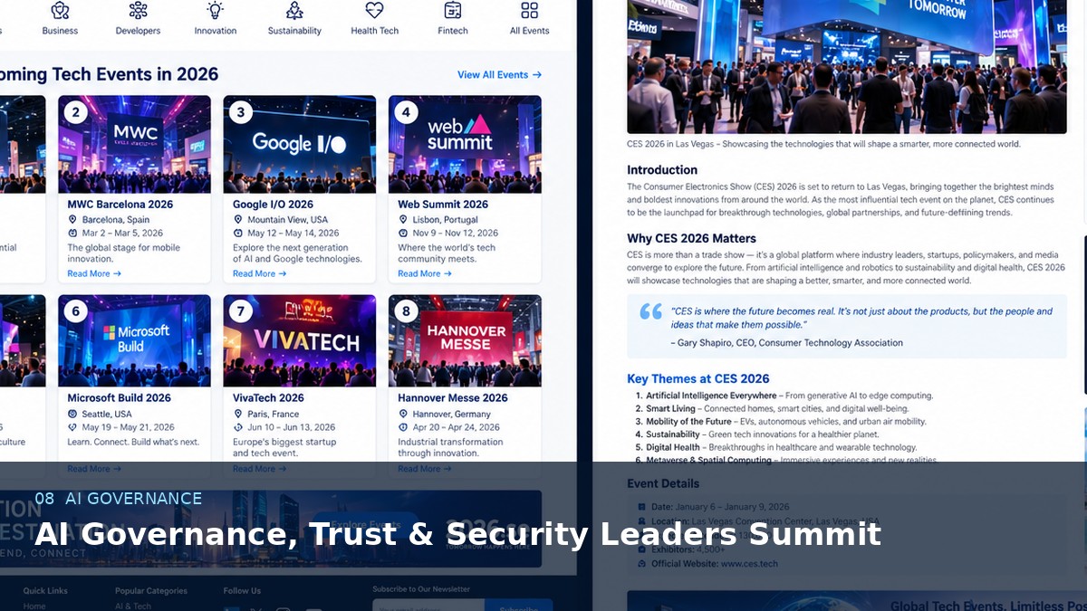 AI Governance, Trust & Security Leaders Summit AI-generated editorial artwork
