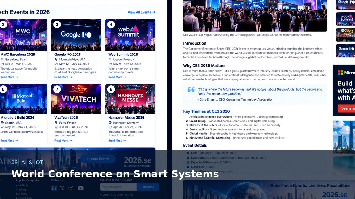 World Conference on Smart Systems AI-generated editorial artwork