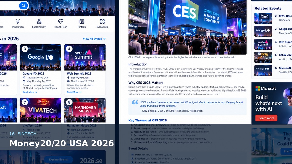 Money20/20 USA 2026 AI-generated editorial artwork