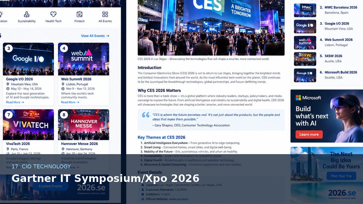 Gartner IT Symposium/Xpo 2026 AI-generated editorial artwork
