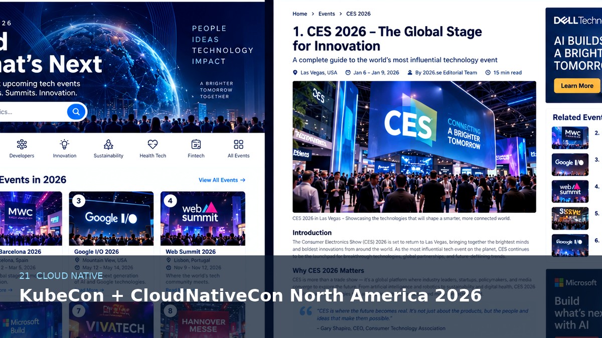 KubeCon + CloudNativeCon North America 2026 AI-generated editorial artwork