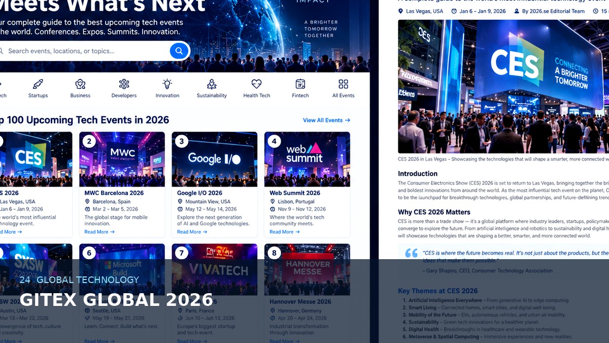GITEX GLOBAL 2026 AI-generated editorial artwork