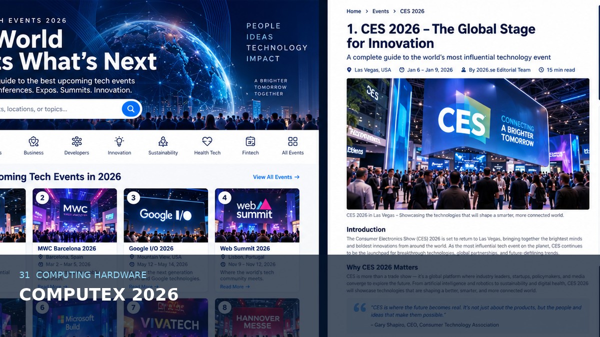 COMPUTEX 2026 AI-generated editorial artwork