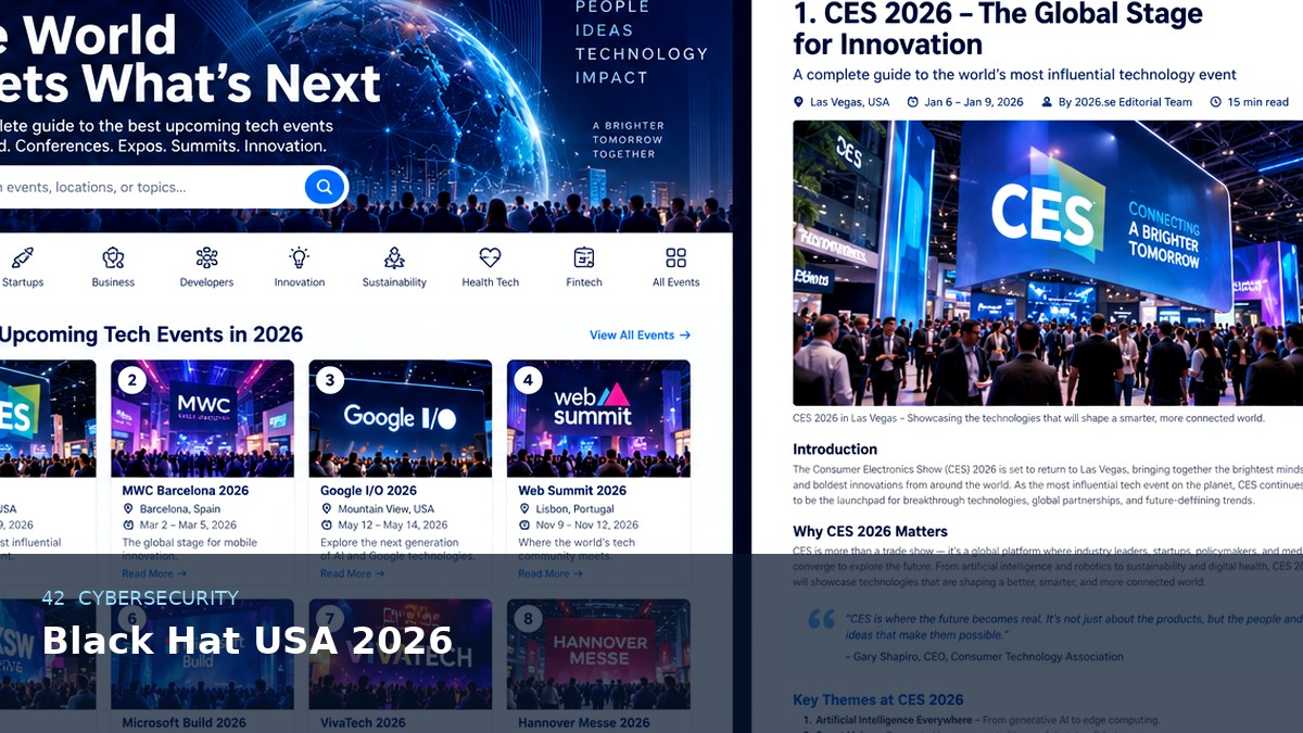 Black Hat USA 2026 AI-generated editorial artwork