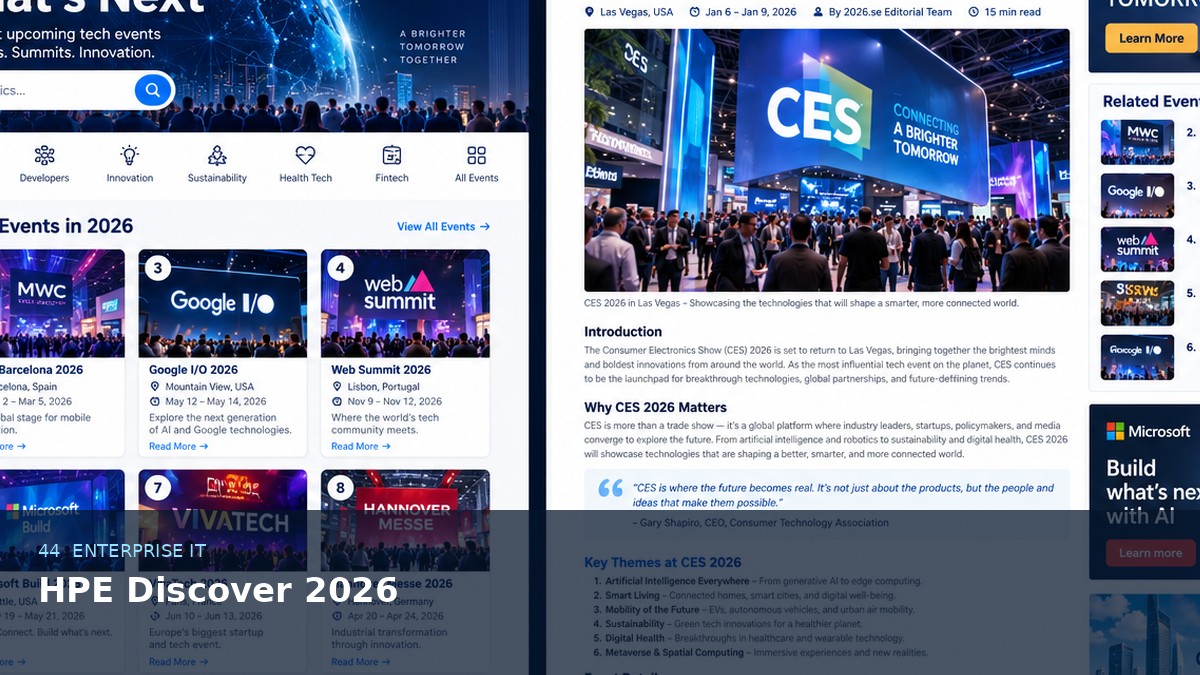 HPE Discover 2026 AI-generated editorial artwork