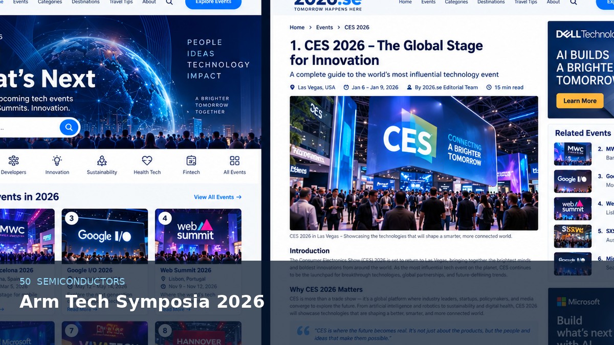 Arm Tech Symposia 2026 AI-generated editorial artwork