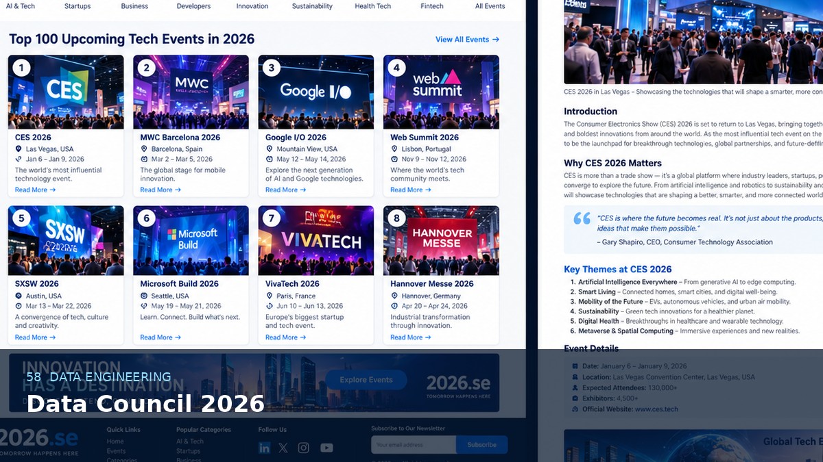 Data Council 2026 AI-generated editorial artwork
