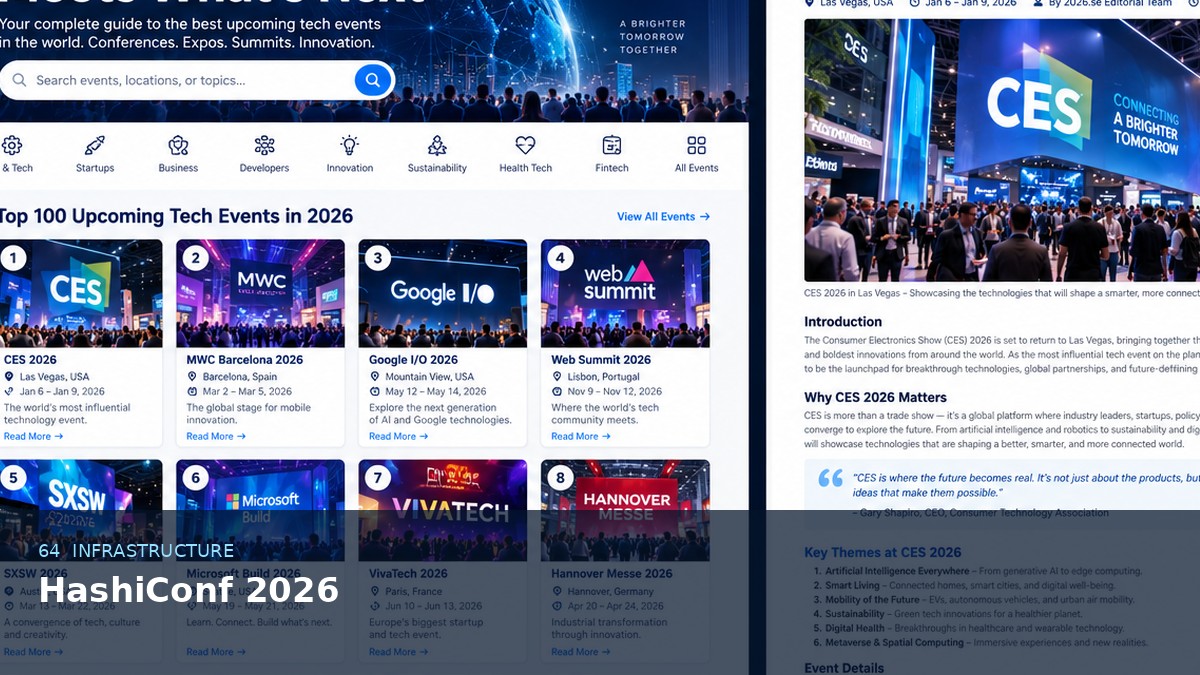 HashiConf 2026 AI-generated editorial artwork