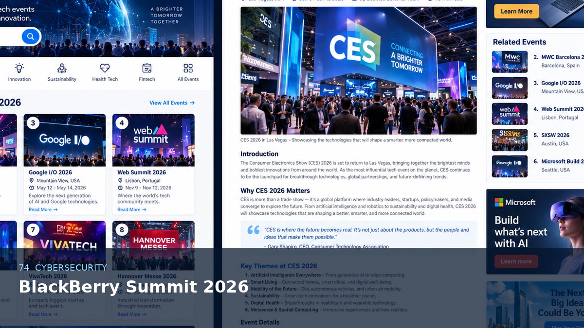 BlackBerry Summit 2026 AI-generated editorial artwork