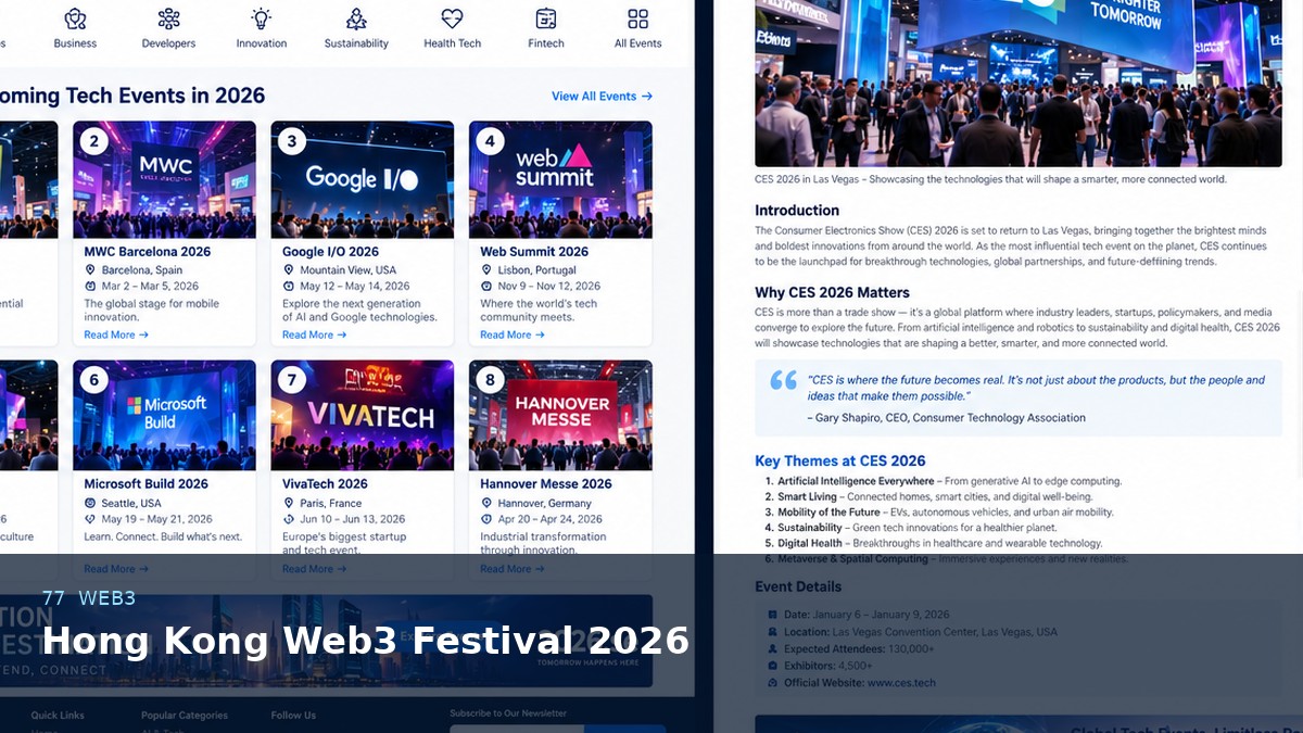 Hong Kong Web3 Festival 2026 AI-generated editorial artwork