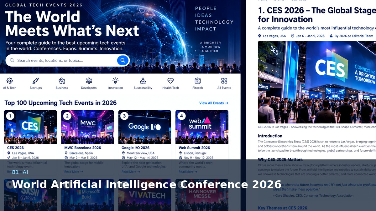 World Artificial Intelligence Conference 2026 AI-generated editorial artwork