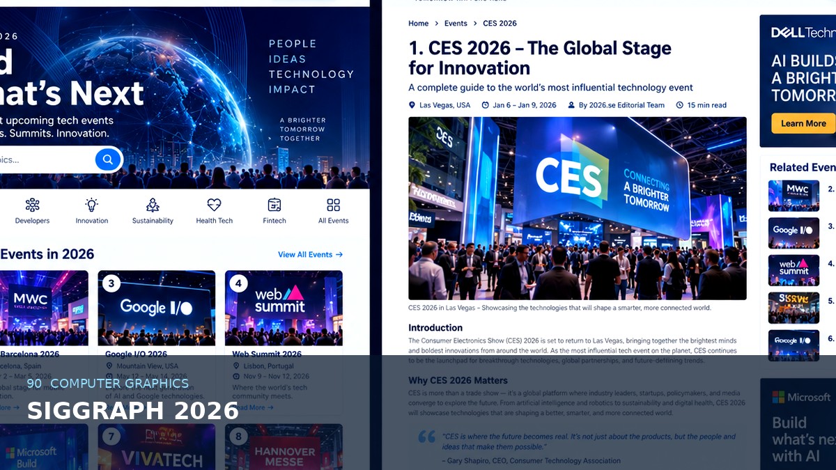 SIGGRAPH 2026 AI-generated editorial artwork